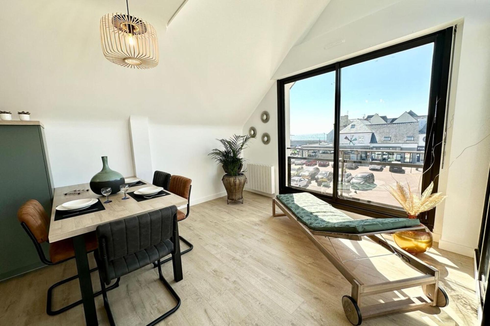 T2 Neuf Top Cocooning Terrasse - Face A La Mer Ploemeur Exterior foto
